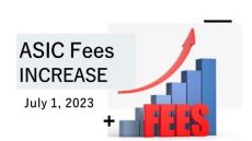Asic Fee Increase July 1, 2023